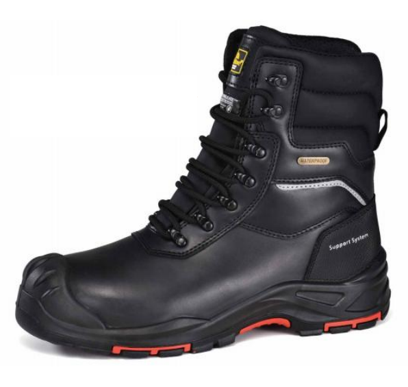 Safetoe Men's Insulated Waterproof Work Boots Composite Toe Industrial safety（H-9552BK）