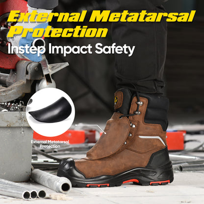 Ölbeständige Arbeitsstiefel Schweißen Hochwertig H-9552 Mittelfuß