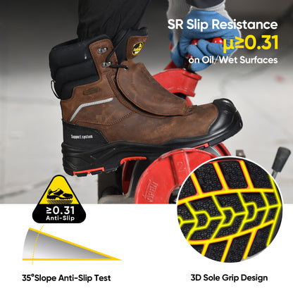 Ölbeständige Arbeitsstiefel Schweißen Hochwertig H-9552 Mittelfuß