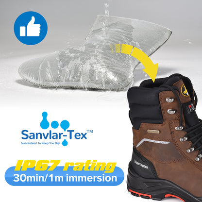 Ölbeständige Arbeitsstiefel Schweißen Hochwertig H-9552 Mittelfuß