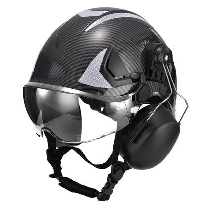 SAFEYEAR Multi-Protection Helmet – ANSI/CE Certified with Goggles & Ear Muffs for Construction, Mining & Forestry（Year）