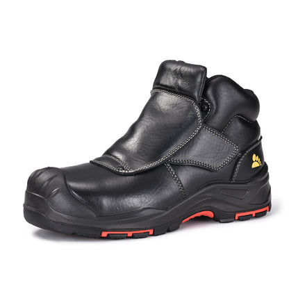 Safetoe Welding Work Boots – Spark-Resistant Leather Cover, Composite Toe & Kevlar, 300°C Heat-Resistant