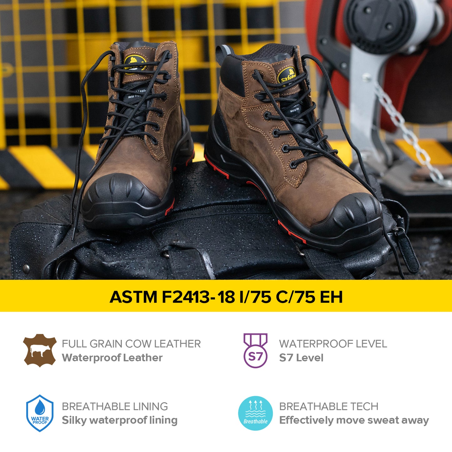Tank Composite Toe Leather Work Boots