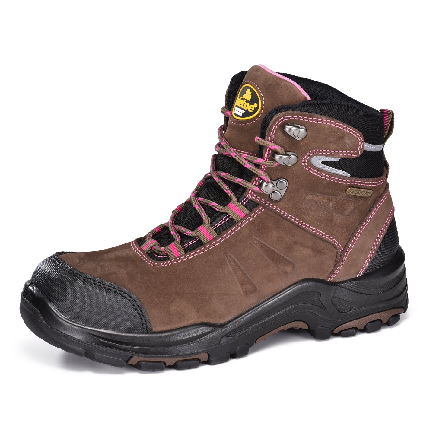 Safetoe Grey Steel Toe Safety Boots for Women（M-8553）