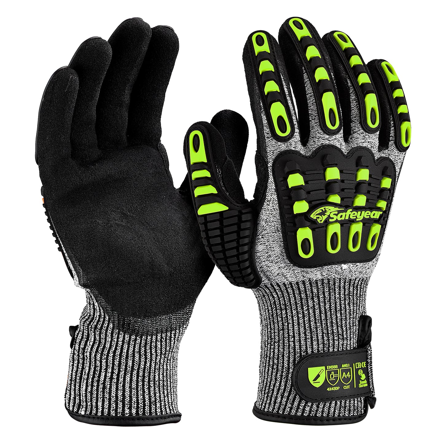 Guantes de seguridad mecánicos de Kevlar resistentes a cortes SAFEYEAR FL-HDPAYE 