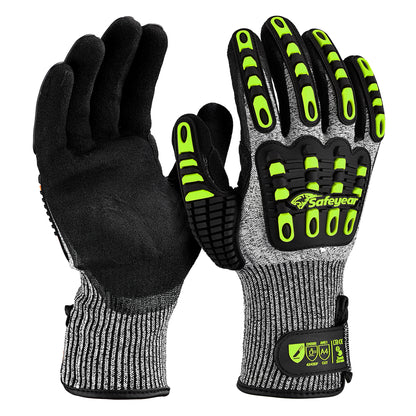 Guantes de seguridad mecánicos de Kevlar resistentes a cortes SAFEYEAR FL-HDPAYE 