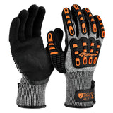 Guantes de trabajo mecánico resistentes a cortes SAFEYEAR FL-HDPAOR 