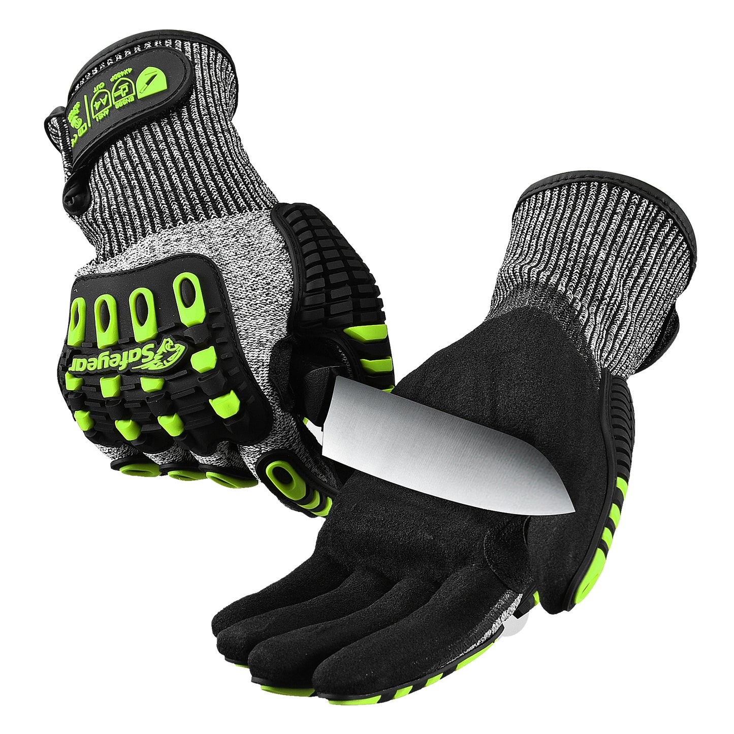 Guantes de seguridad mecánicos de Kevlar resistentes a cortes SAFEYEAR FL-HDPAYE 