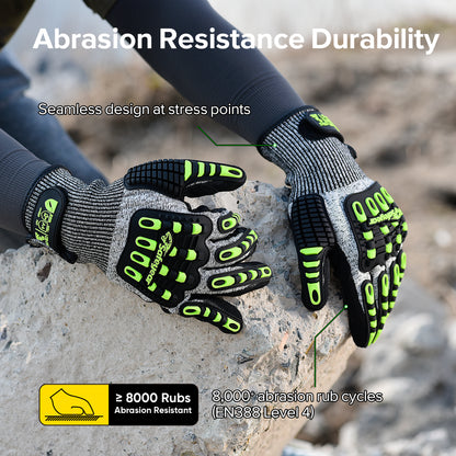 Guantes de seguridad mecánicos de Kevlar resistentes a cortes SAFEYEAR FL-HDPAYE 