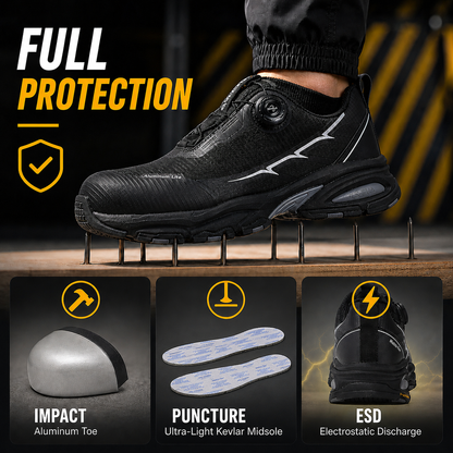 Leichte QuickDial Sicherheits-Sneaker, S1P Aluminiumkappe & Matrix-Tex PE-Platte L-7601