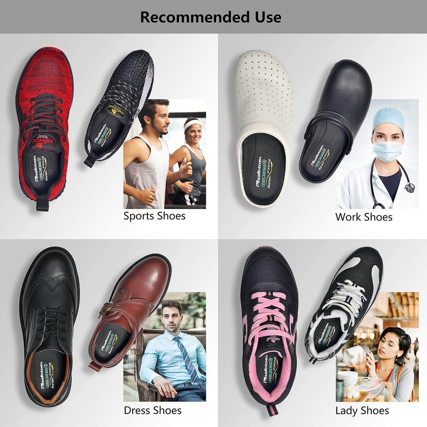 Safetoe Memory Foam Insoles