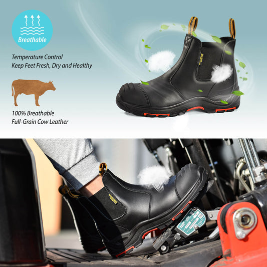 Antler NBK Black Work Boots